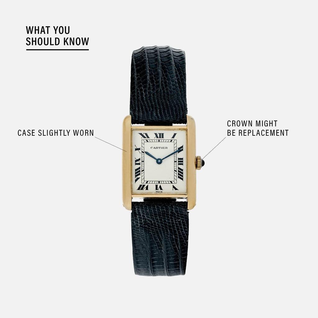 cartier tank crown