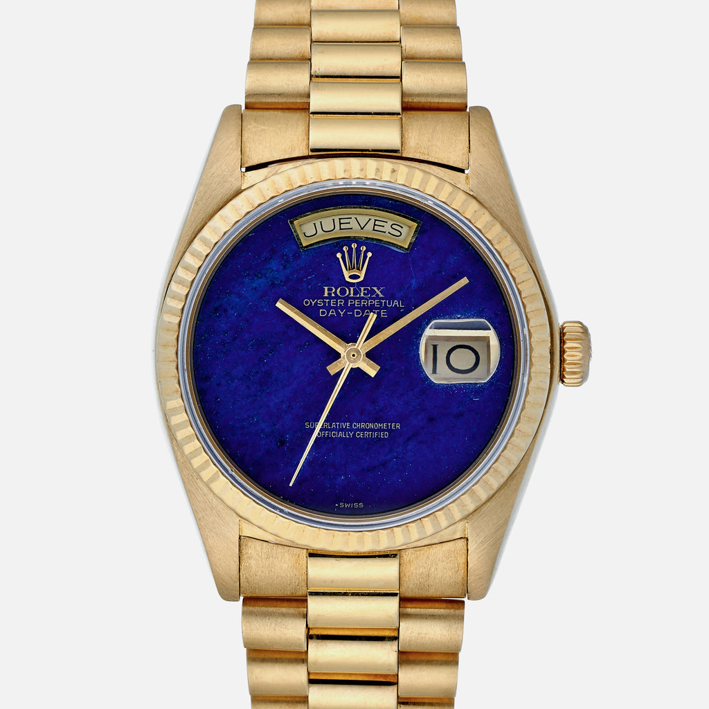 rolex day date lapis dial