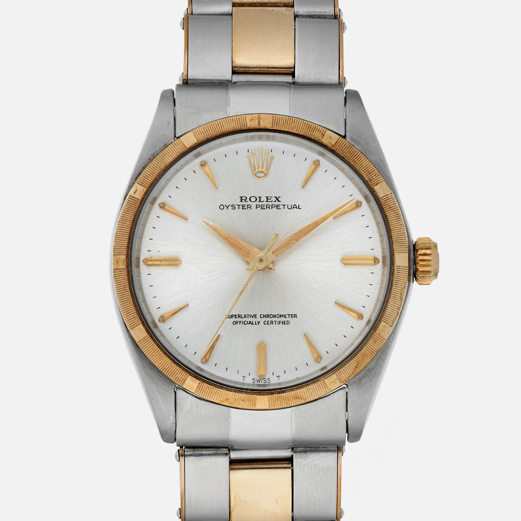 classic oyster two tone rolex price