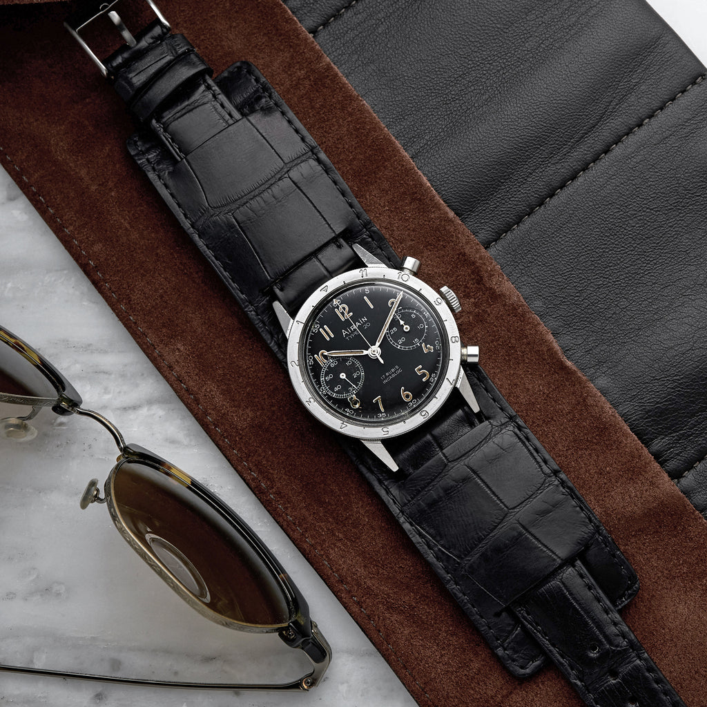 The Newman Bund Watch Strap In Black 
