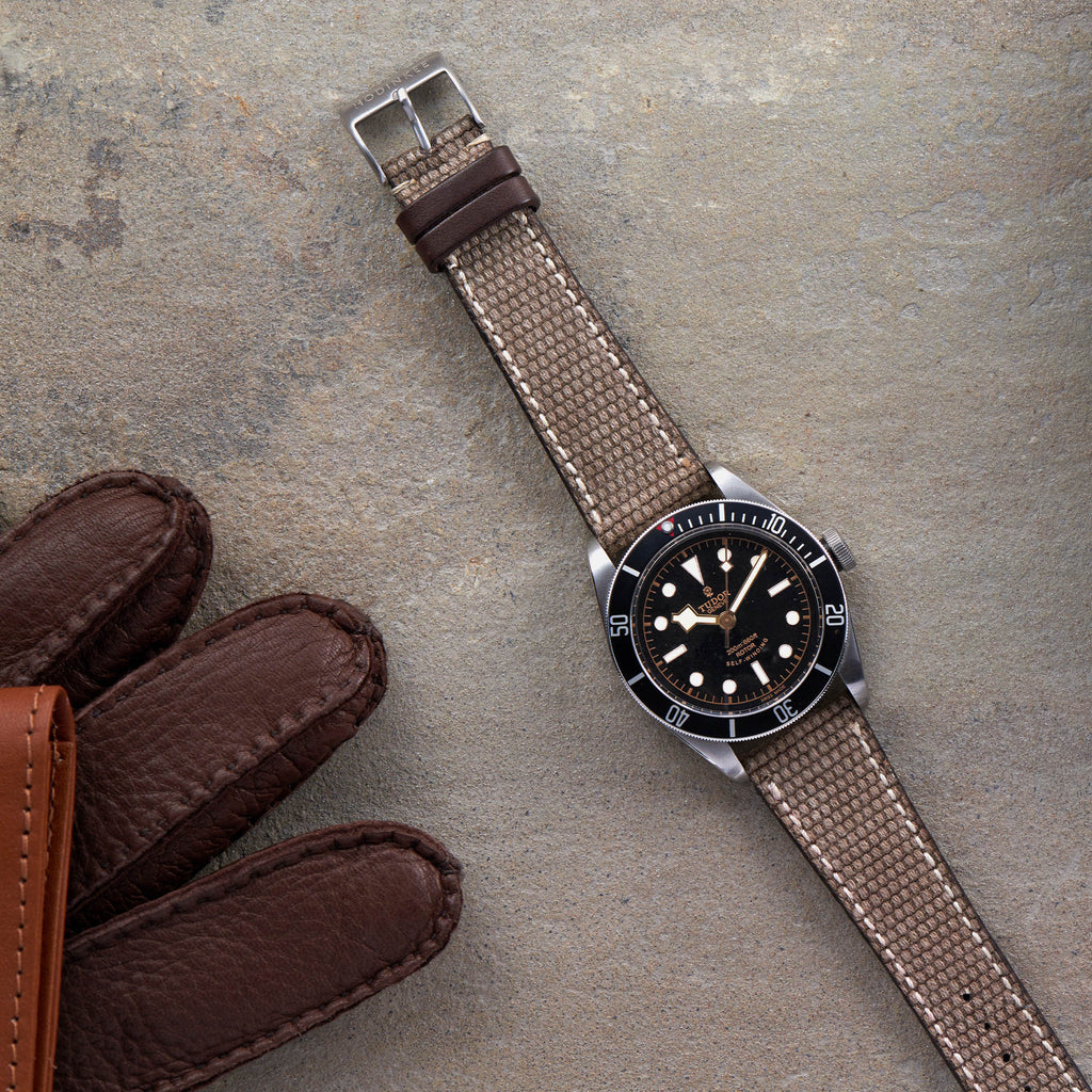 Canvas And Leather Watch Strap - HODINKEE Shop