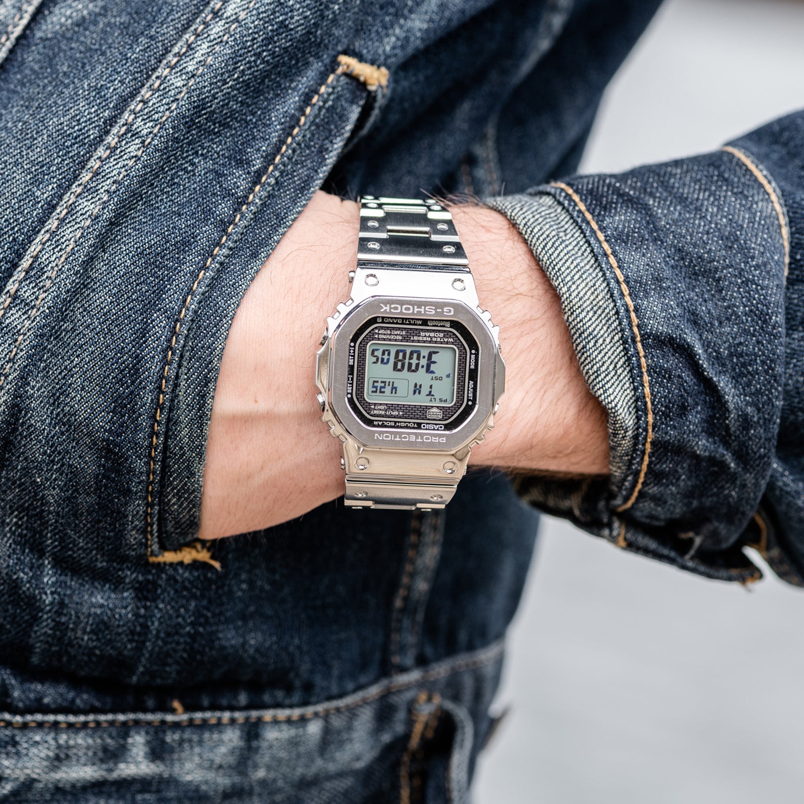 G-SHOCK GMWB5000D-1 'Full Metal' In Stainless Steel With Bracelet