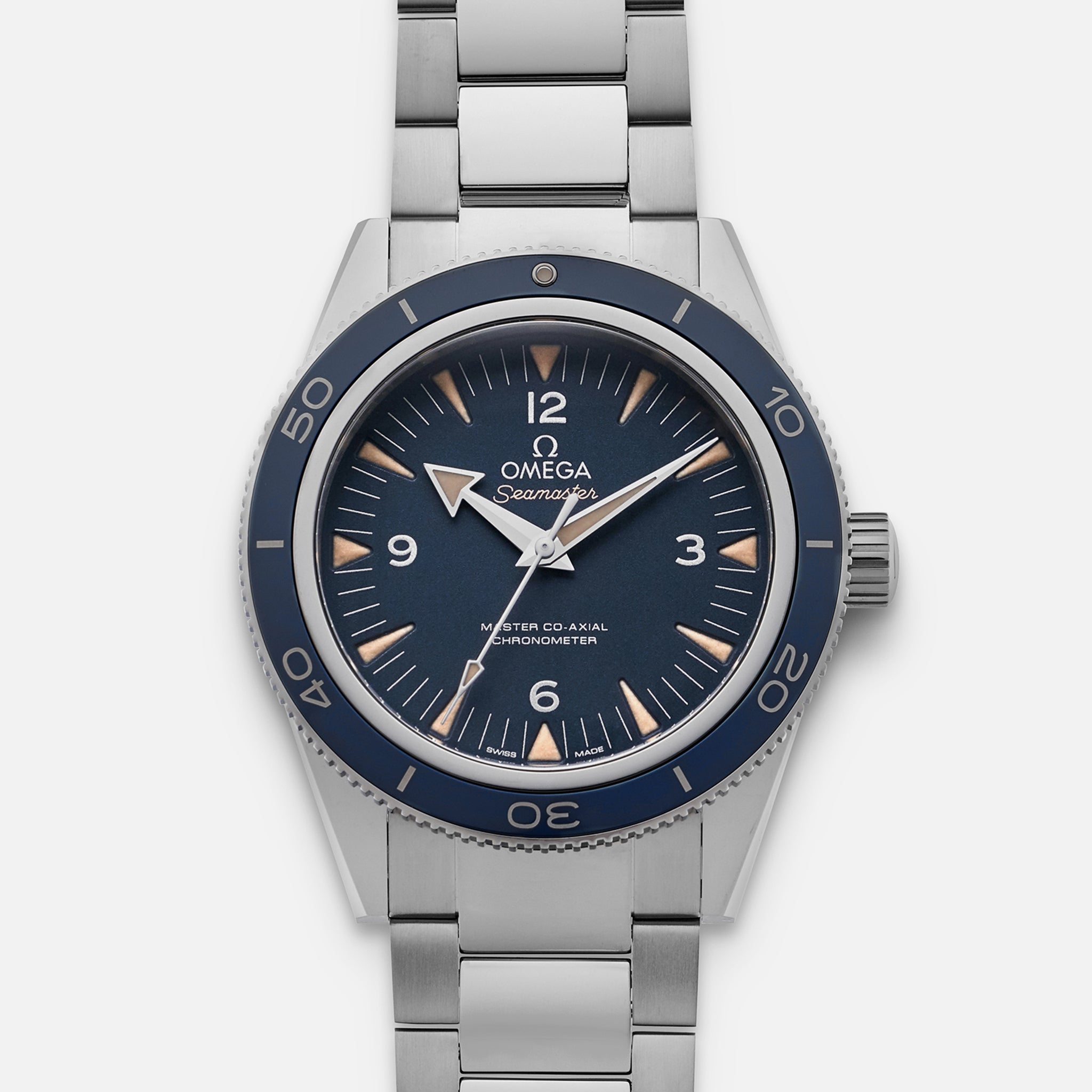 omega speedmaster titanium blue dial