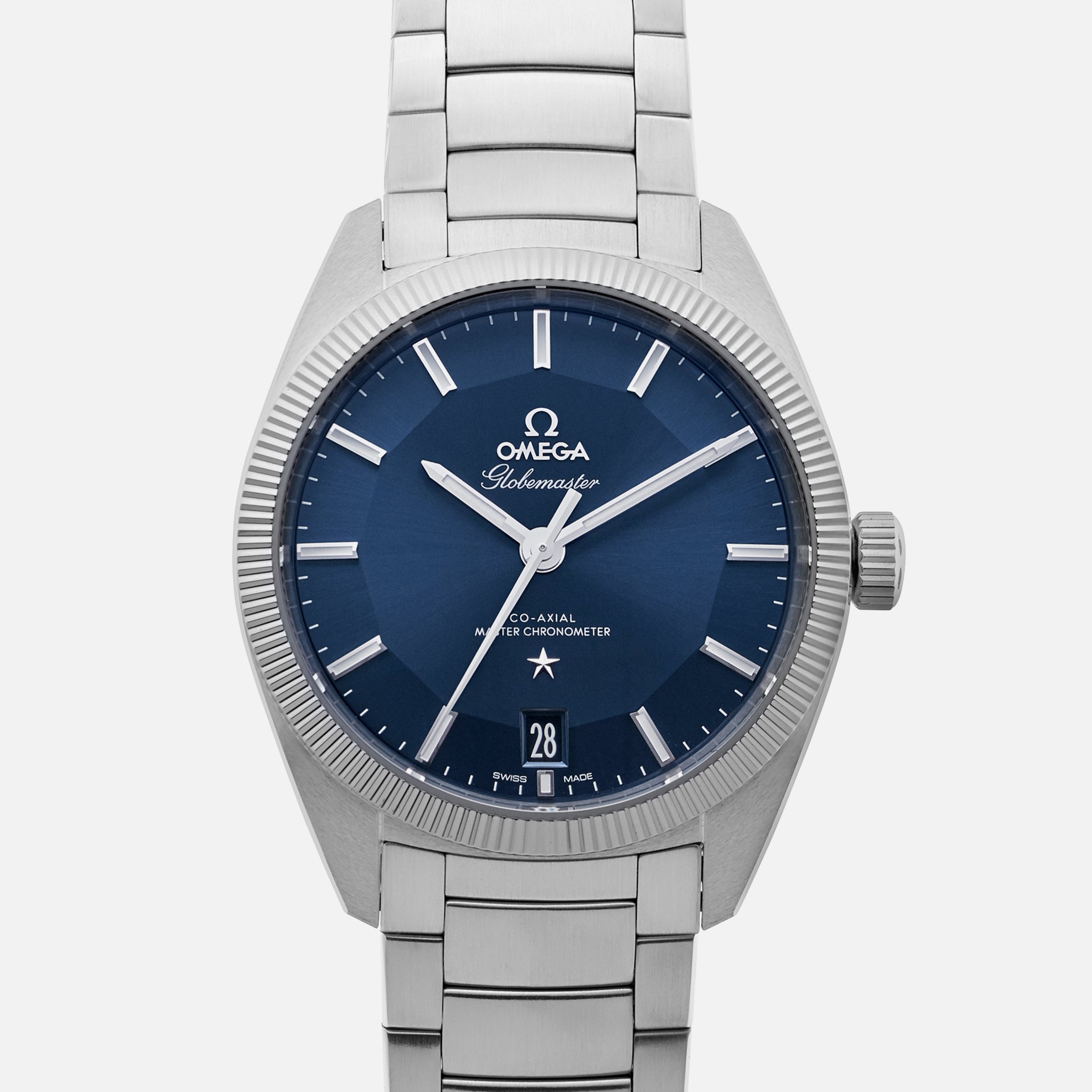 omega constellation blue dial