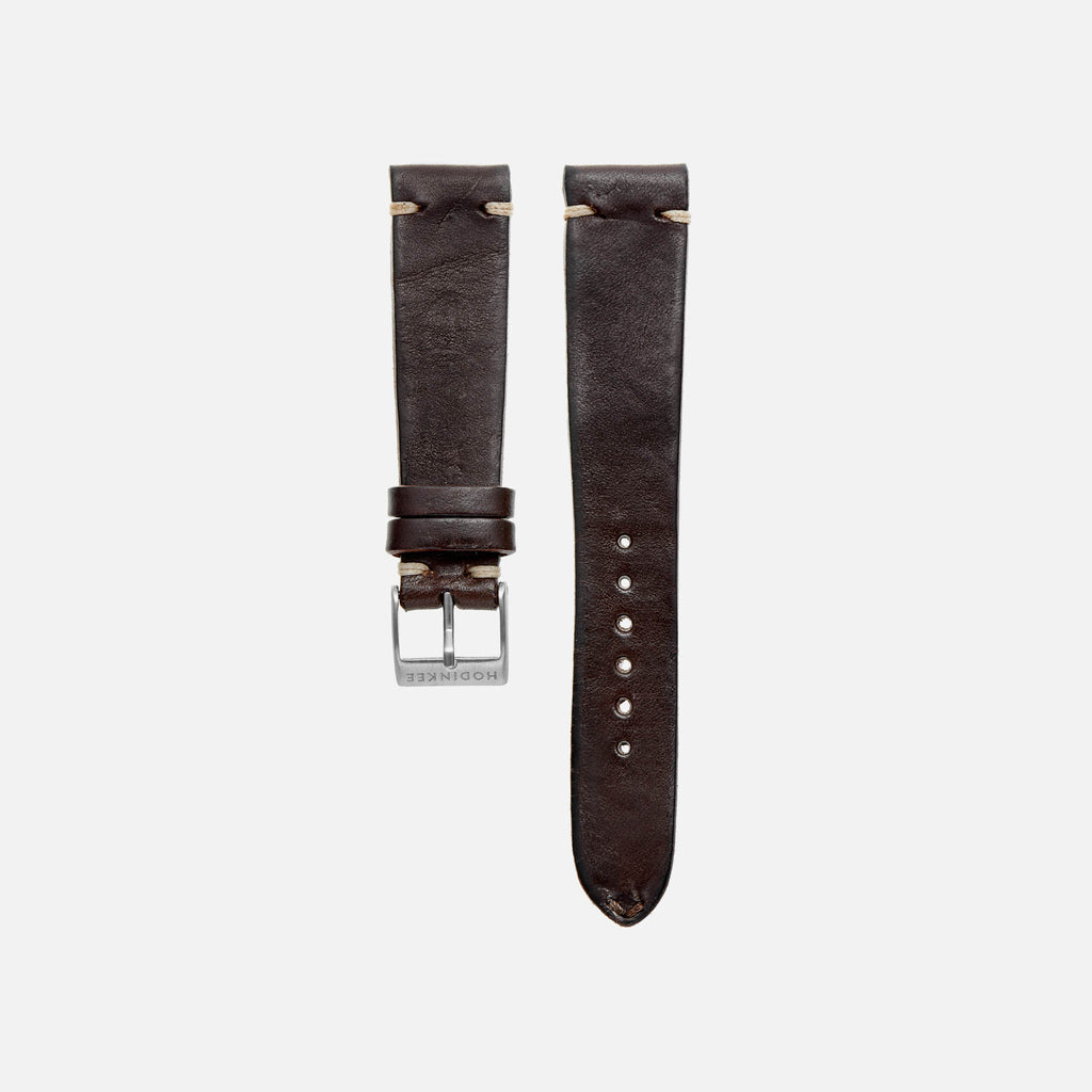 brown leather watch strap