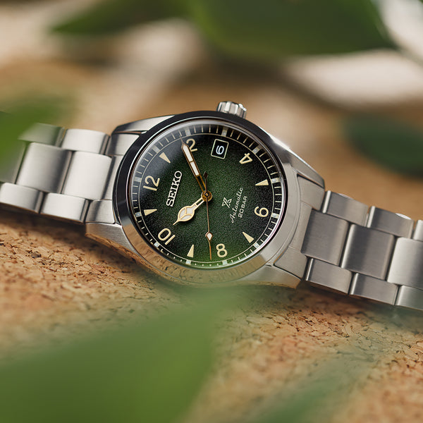 Prospex 'Baby Alpinist' SPB155 With Green Dial On Bracelet – HODINKEE Shop