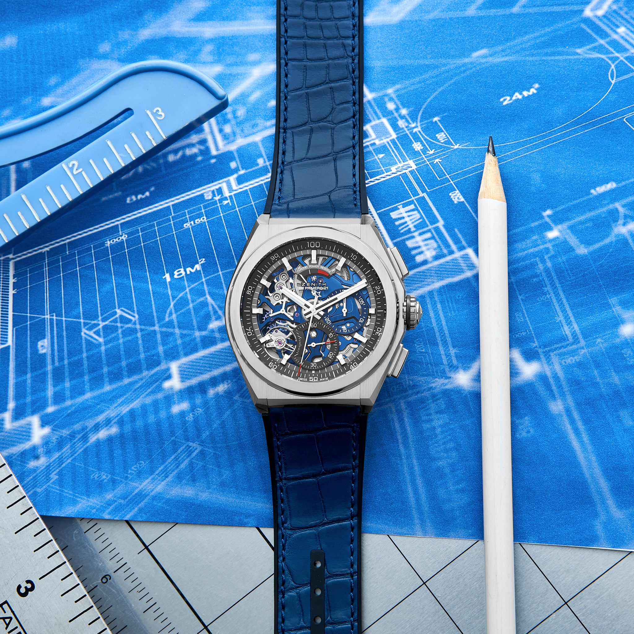 Zenith Defy 21 Chronograph With Blue Dial In Titanium Hodinkee Shop
