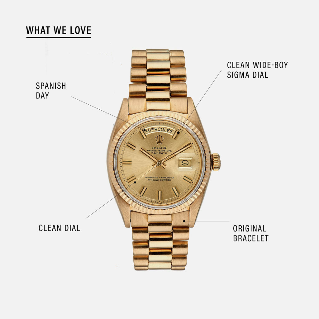 rolex day date 1803 gold