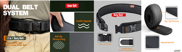 Tacbull Nylon Duty-Belt Padded with Inner Belt – Molle Shop Australia