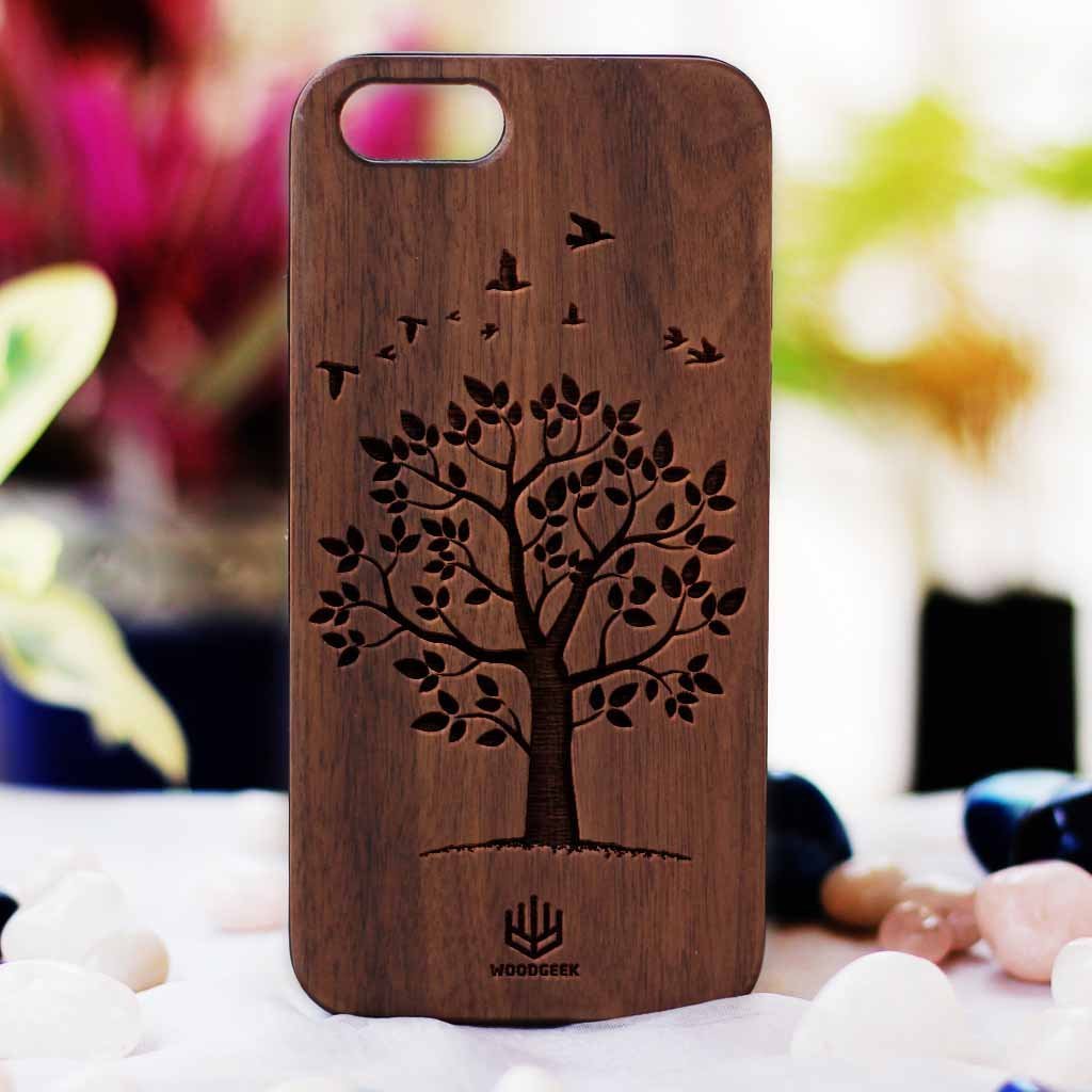 Autumn Tree Slim Wooden Phone Case