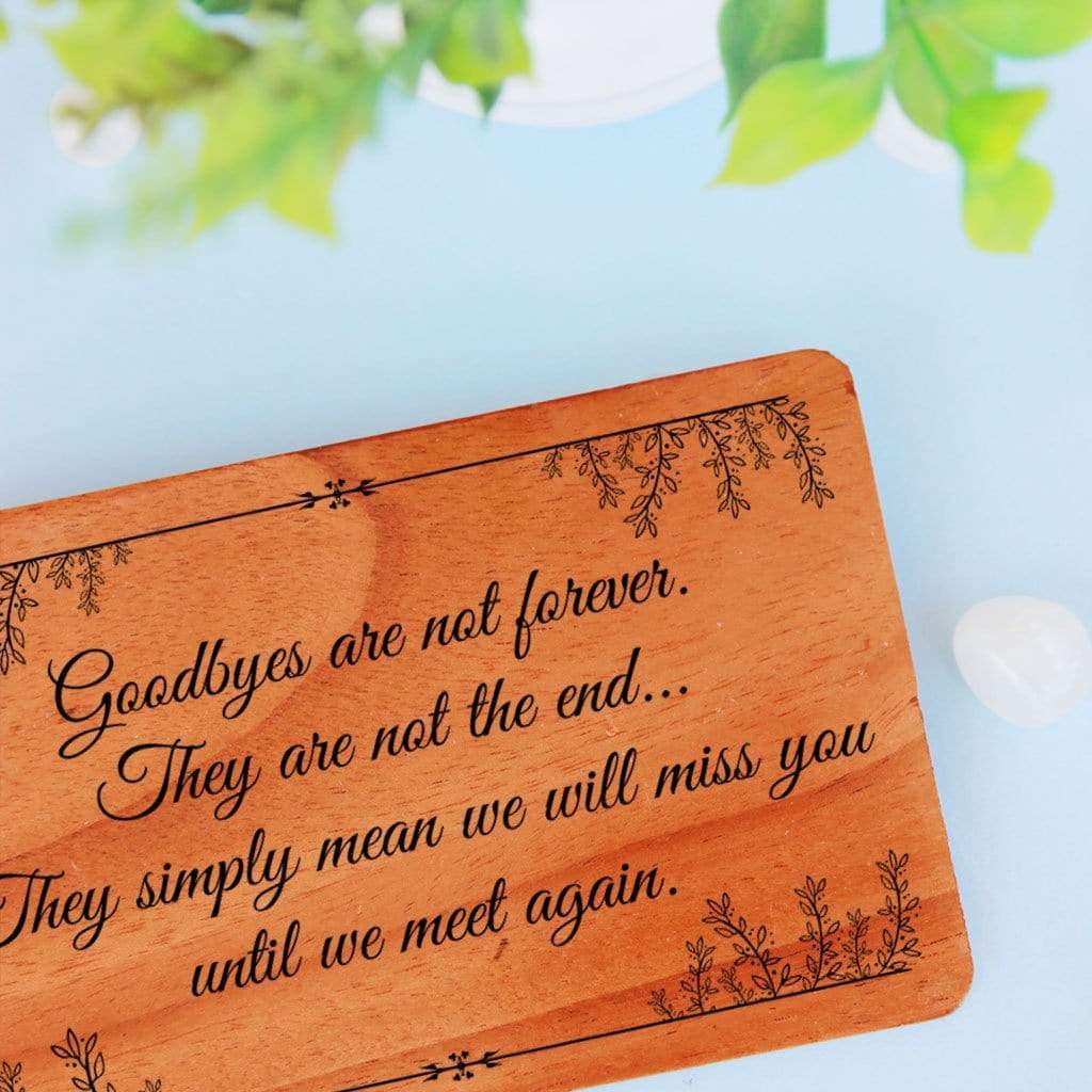 farewell card | farewell greeting card | personalised wooden