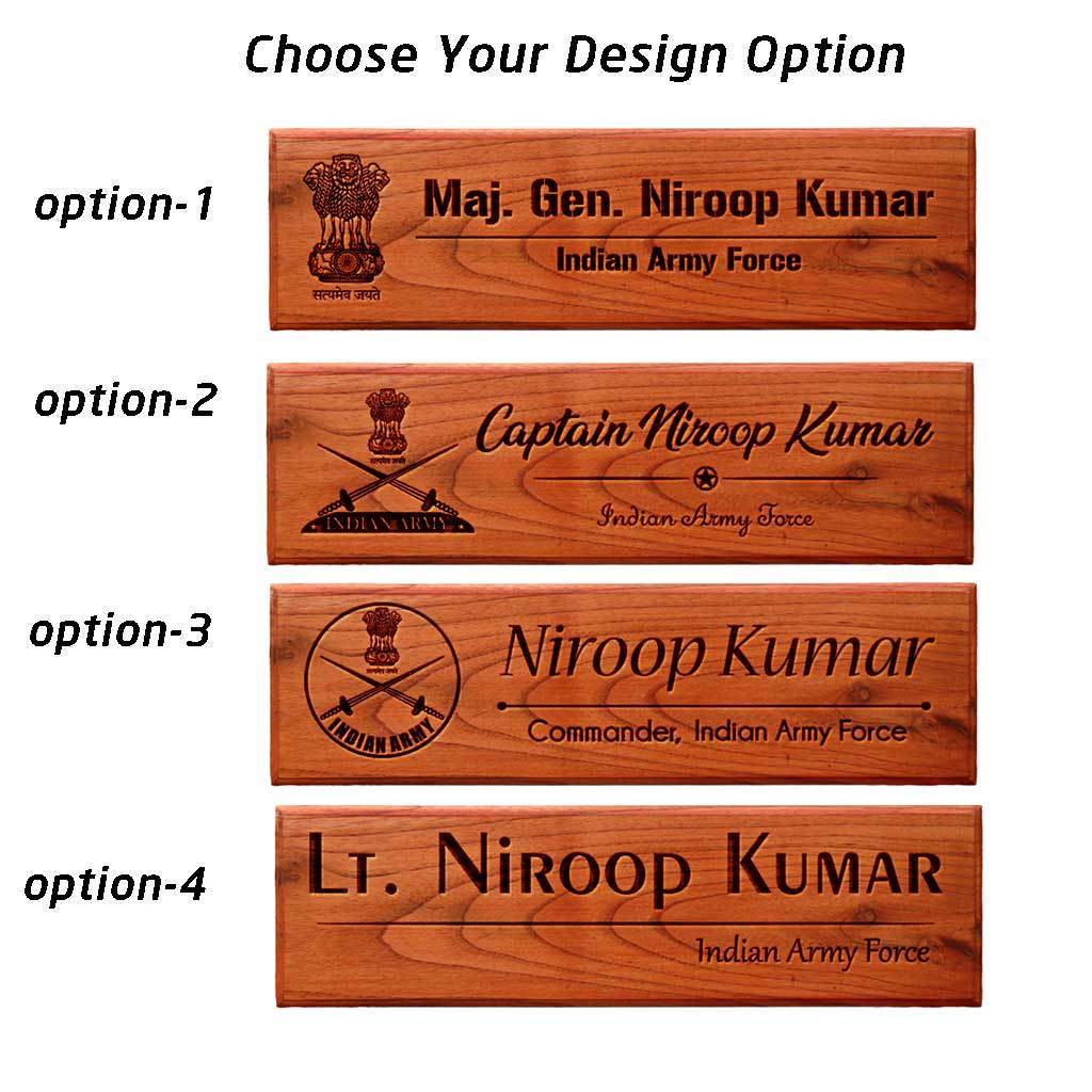 Wooden Name Plates Gifts For Army Officers Unique Military Gifts