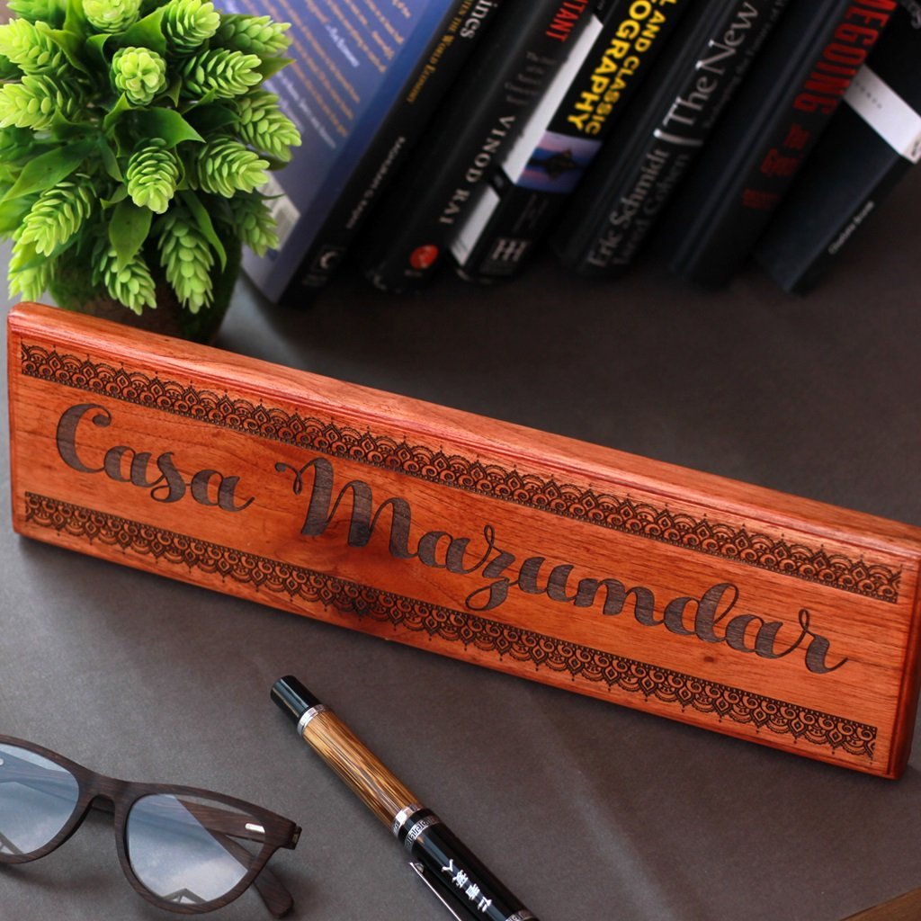 Casa Wooden Nameplates Custom House Nameplates Family Name