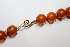 Orange Bakelite Necklace
