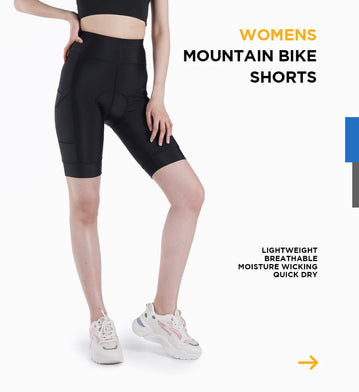 Women's Moisture Wicking Padded Cycling Shorts 01