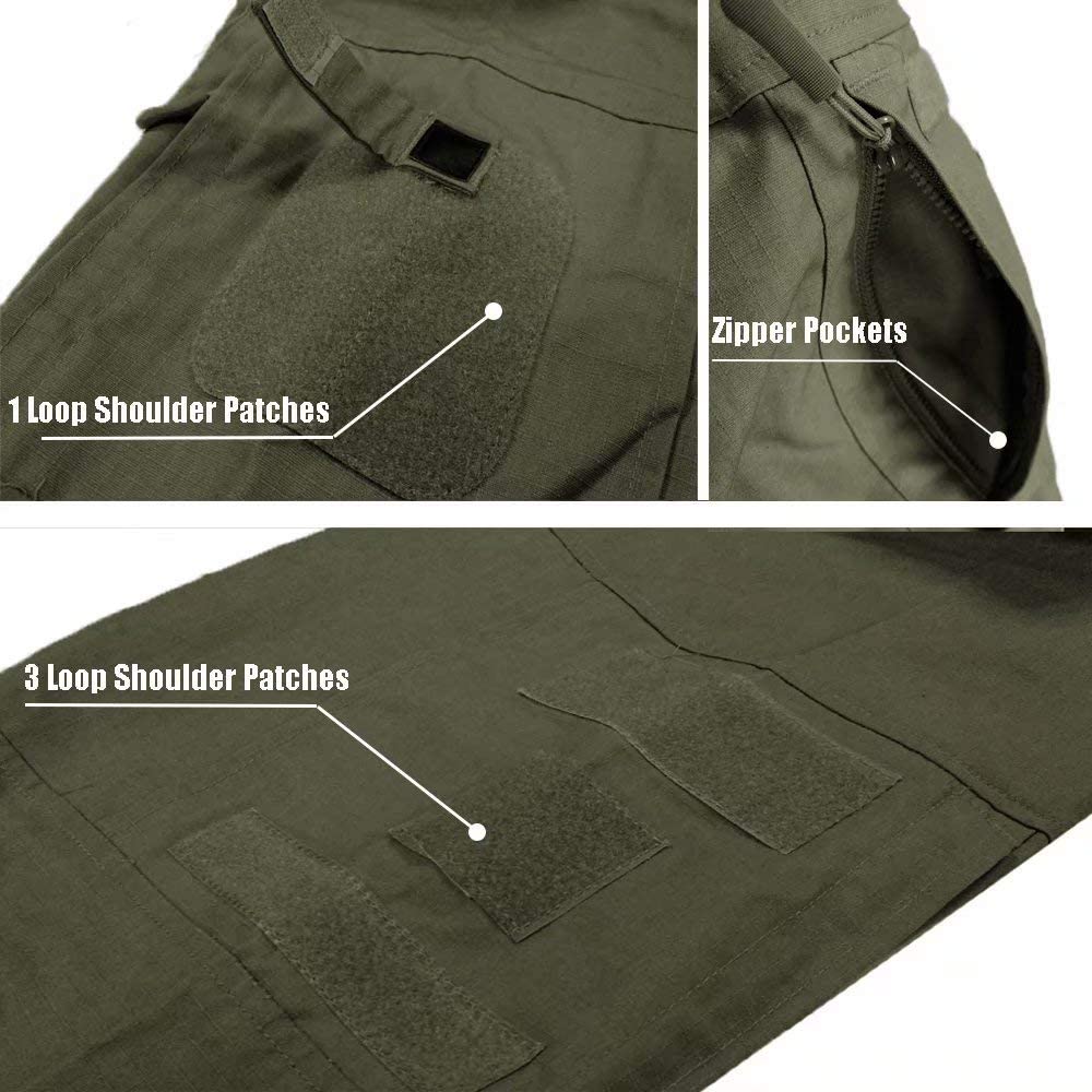 Men's Military 2 Zipper Pockets Shirts