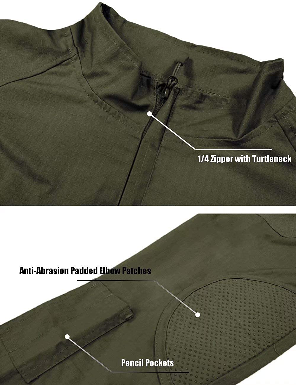 Men's Military 2 Zipper Pockets Shirts