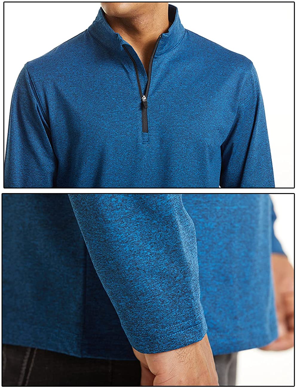 Men's 1/4 Zip Running Athletic Shirts