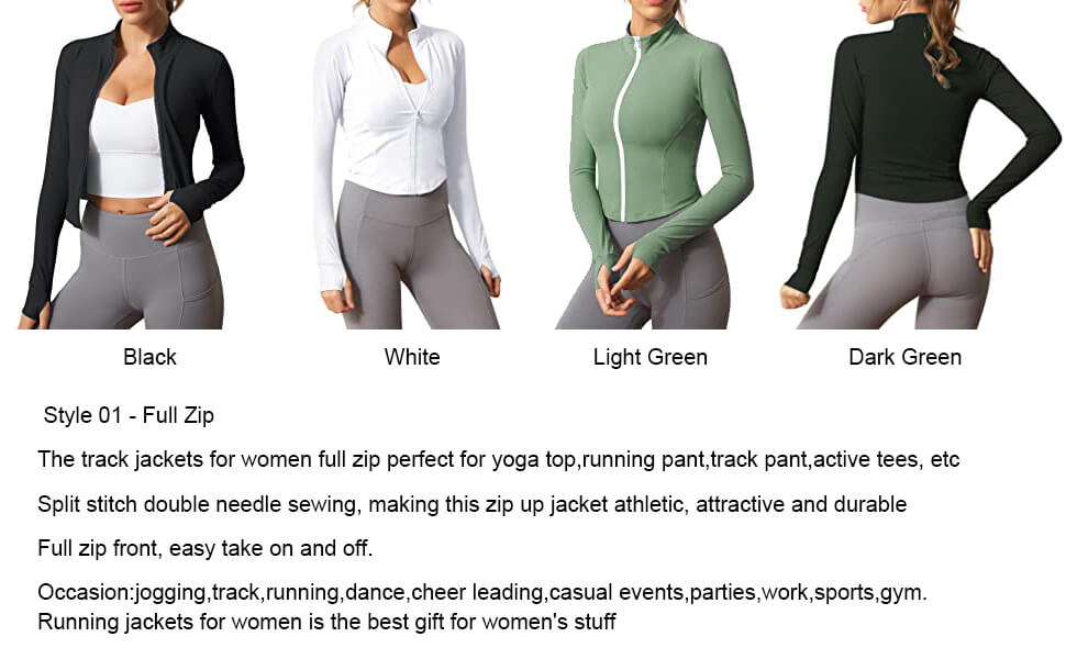 ROWAI Workout Jackets for Women, Slim Fit Lightweight Full Zip Athletic  Running Sports Track Jacket Black S at  Women's Clothing store