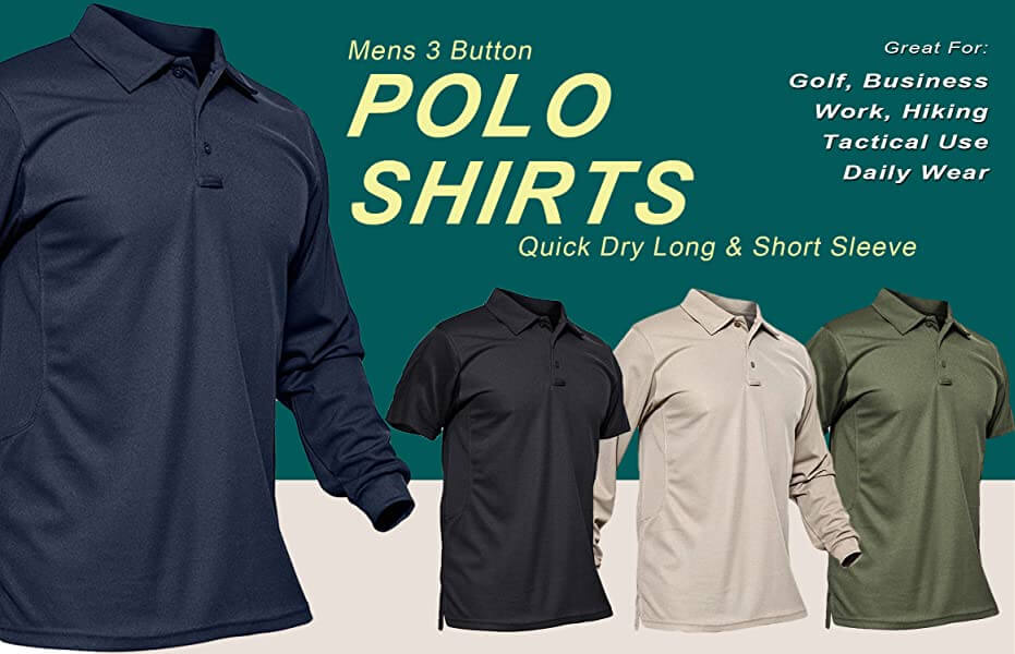 Men's Tactical Quick Dry Polo Shirts