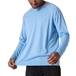 Men's UPF 50+ UV Long Sleeve Athletic Shirts