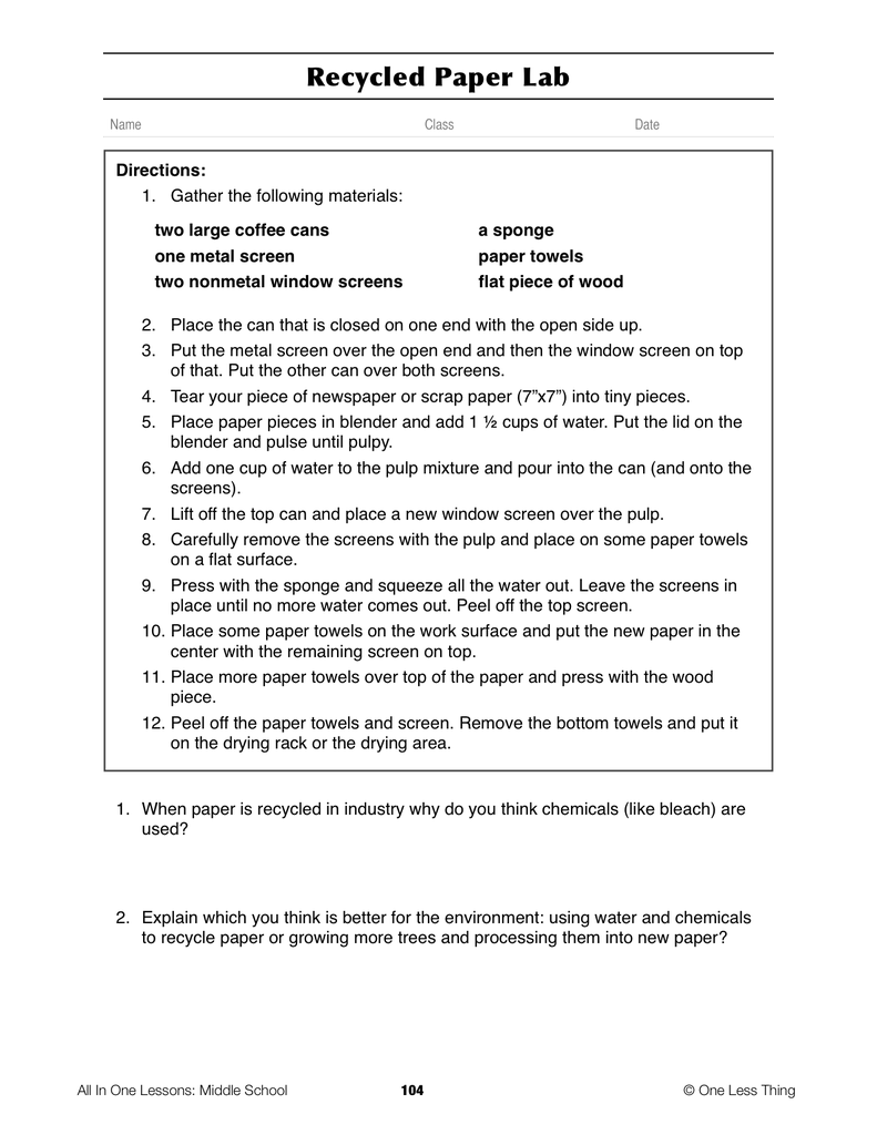 Renewable And Nonrenewable Resources Worksheet