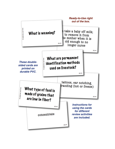 Livestock Management, Quick Cards