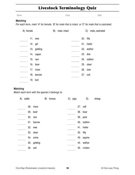 livestock-industry-one-step-worksheets-pdf-download-one-less-thing