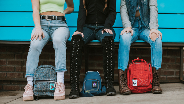 From left to right: Festy Bound, Club Kid and Hot Box mini backpacks