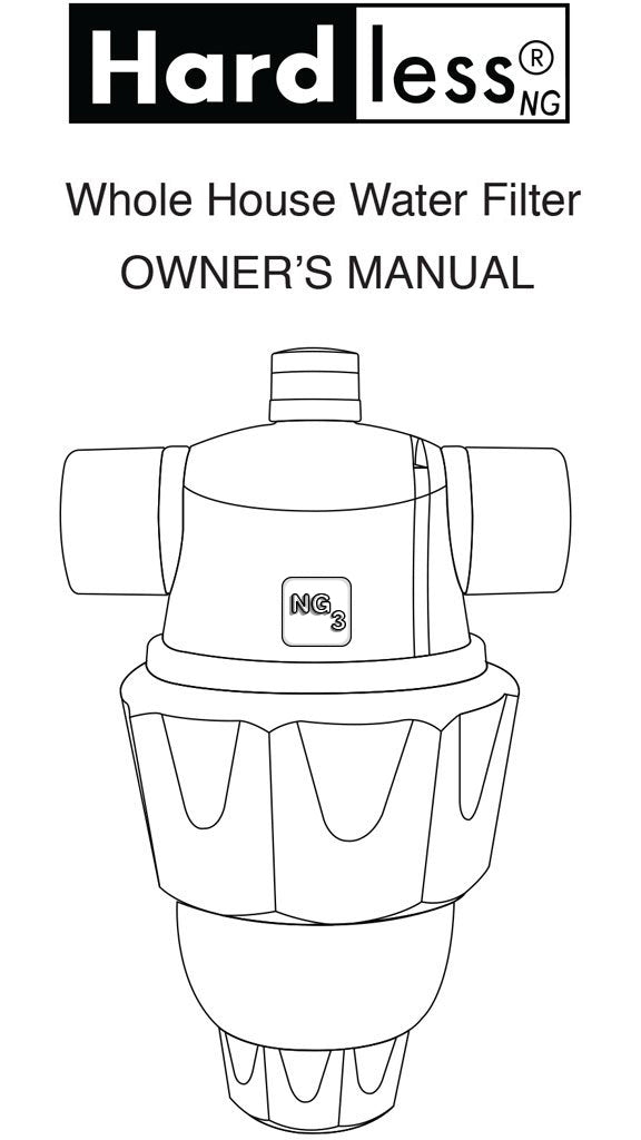 Hardless NG3 Water Filter User Manual Cover