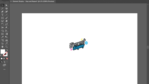 Element Display Logo on Blank Artboard