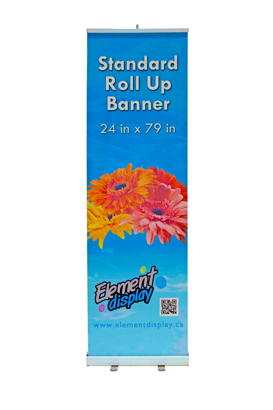 24 " Wide Standard Roll Up Banner Stand With Graphic - Element Display