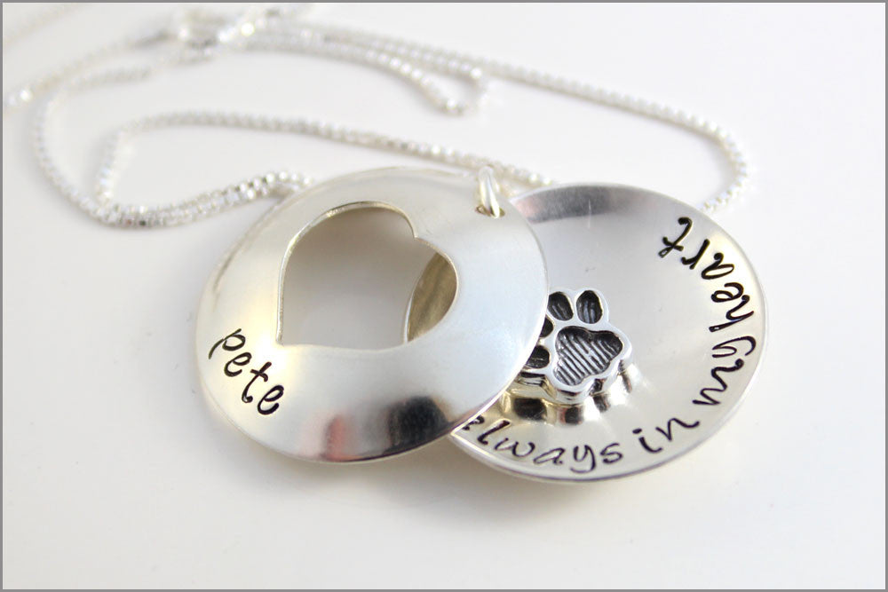 Custom Pet Name Necklace | Always in My Heart Pet Locket ...