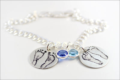 custom baby footprint jewelry