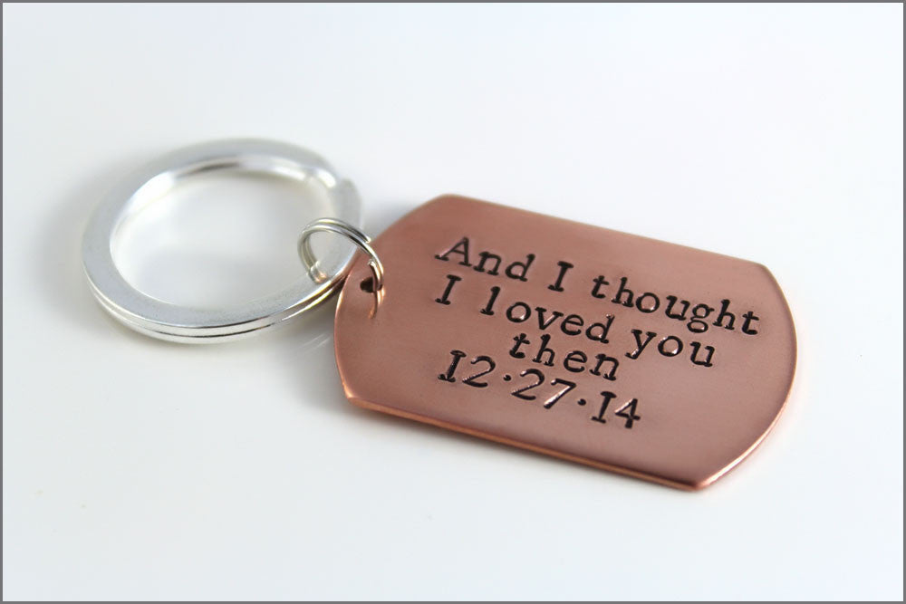Personalized Wedding Keychain | Wedding Date Key Chain ...