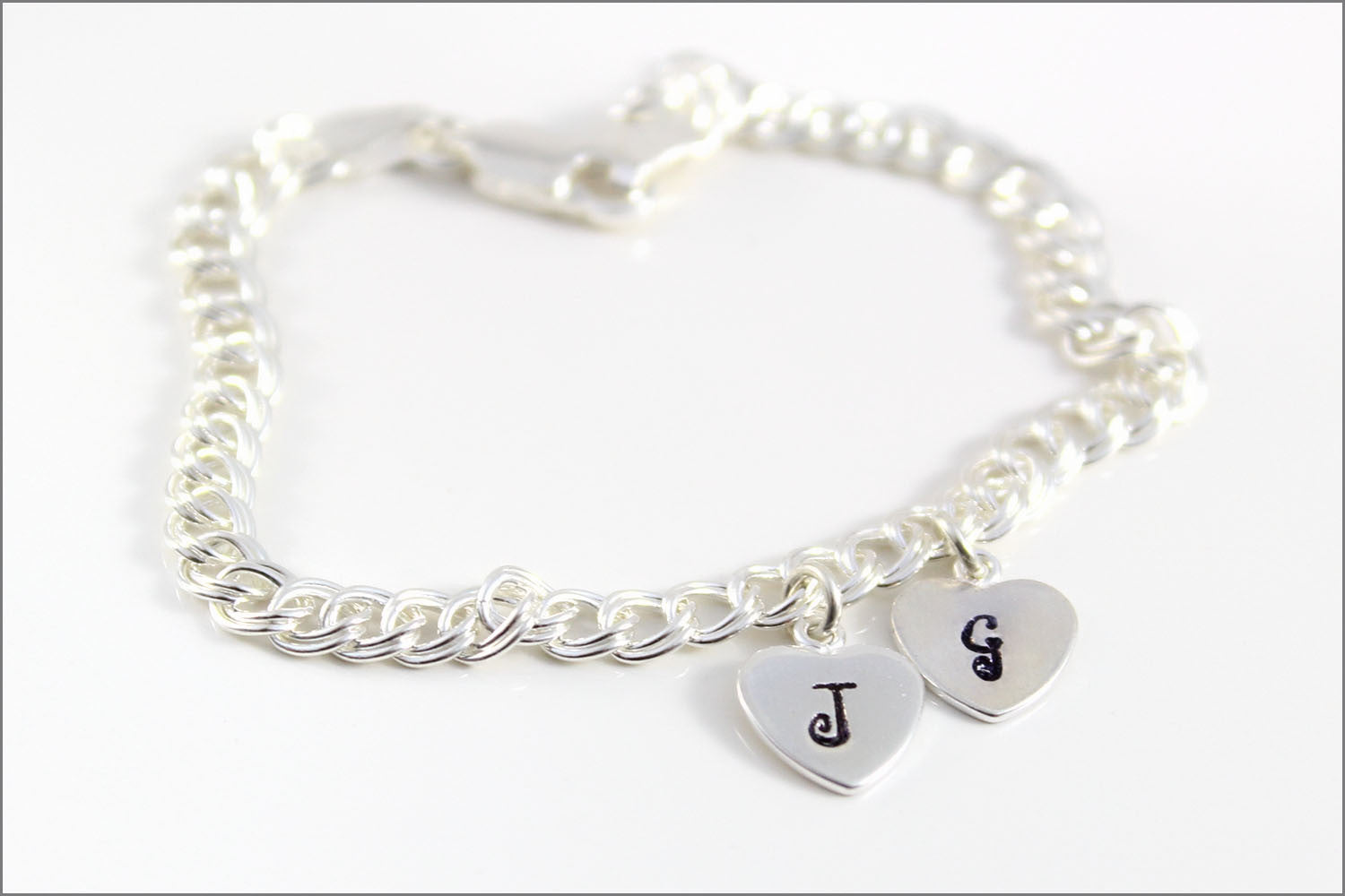Girls Silver Personalised Friendship Bracelet | IndiviJewels