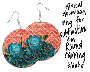 Glitter sublimation PNG download for round earring blanks – Crimson & Coral  Design Co.