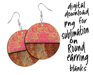 Glitter sublimation PNG download for round earring blanks – Crimson & Coral  Design Co.