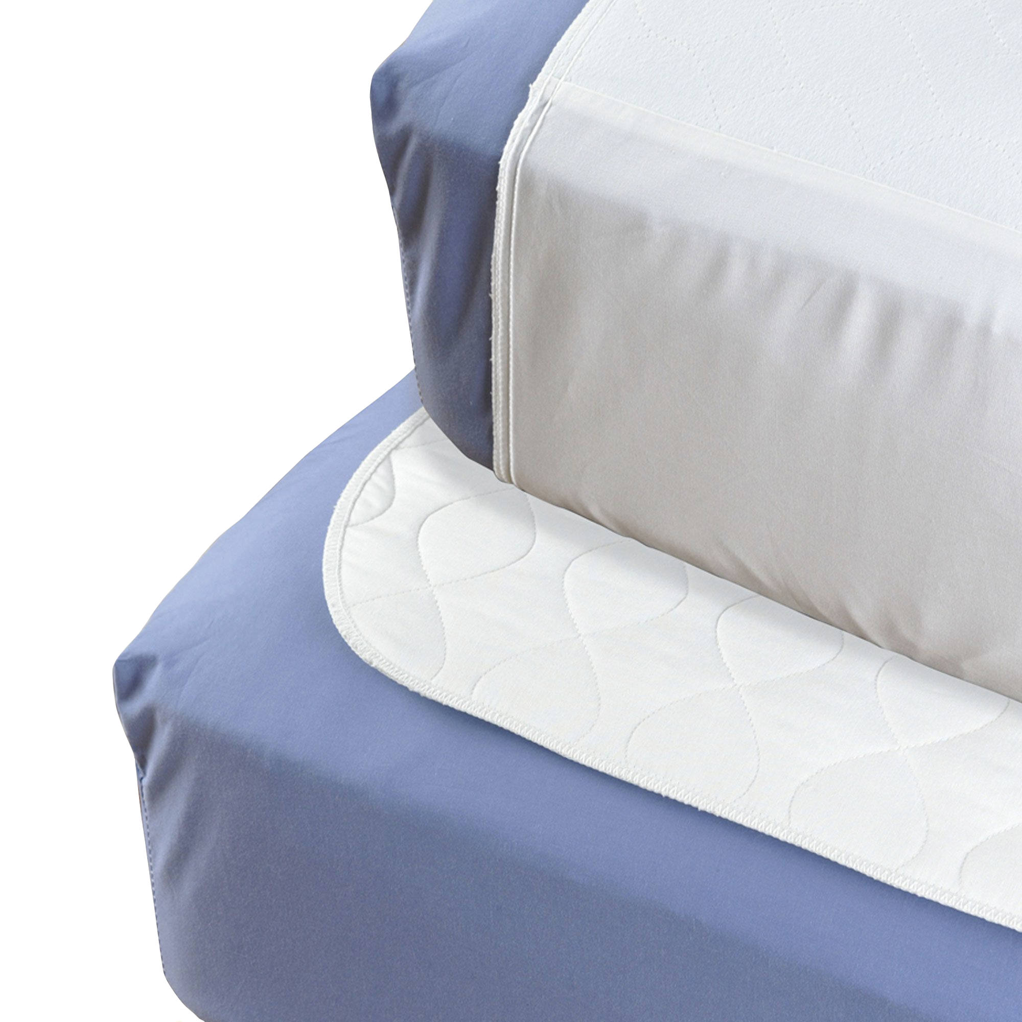 Washable Bed Protector/Pad WITHOUT Tucks - Pack of 2