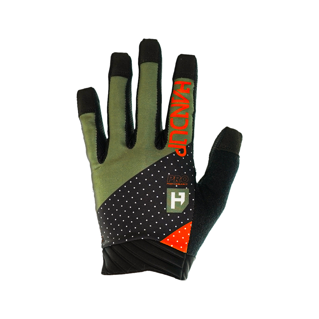 Pro Performance Glove - Olive/Orange