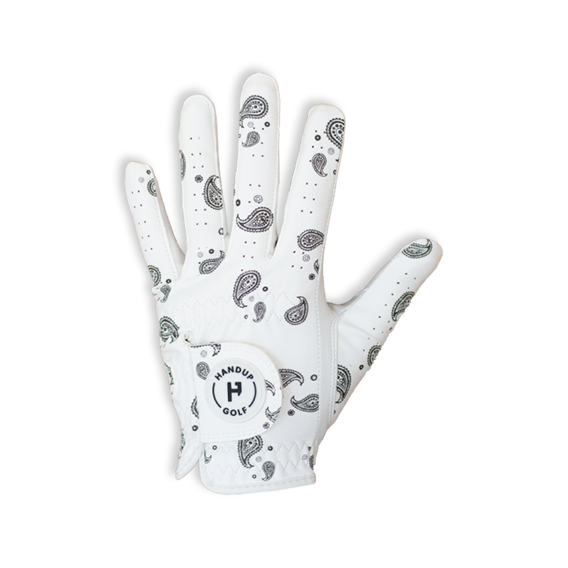 Golf Glove - Paisley Black