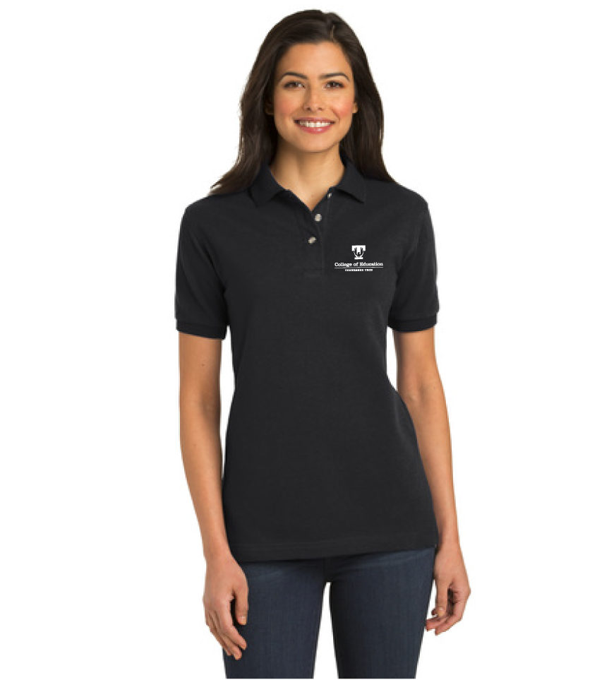 TTU-COE Ladies Cotton Pique Polo – J.Carroll