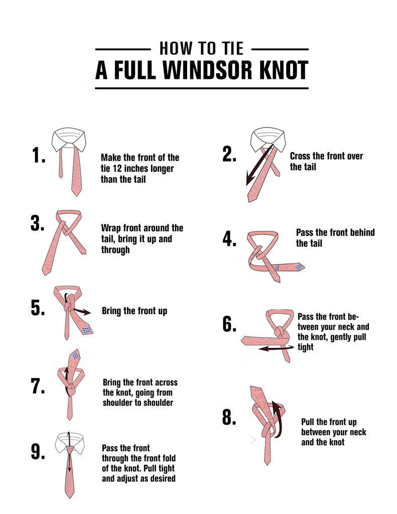 How to Tie a Full Windsor Knot | Bedford & Broome