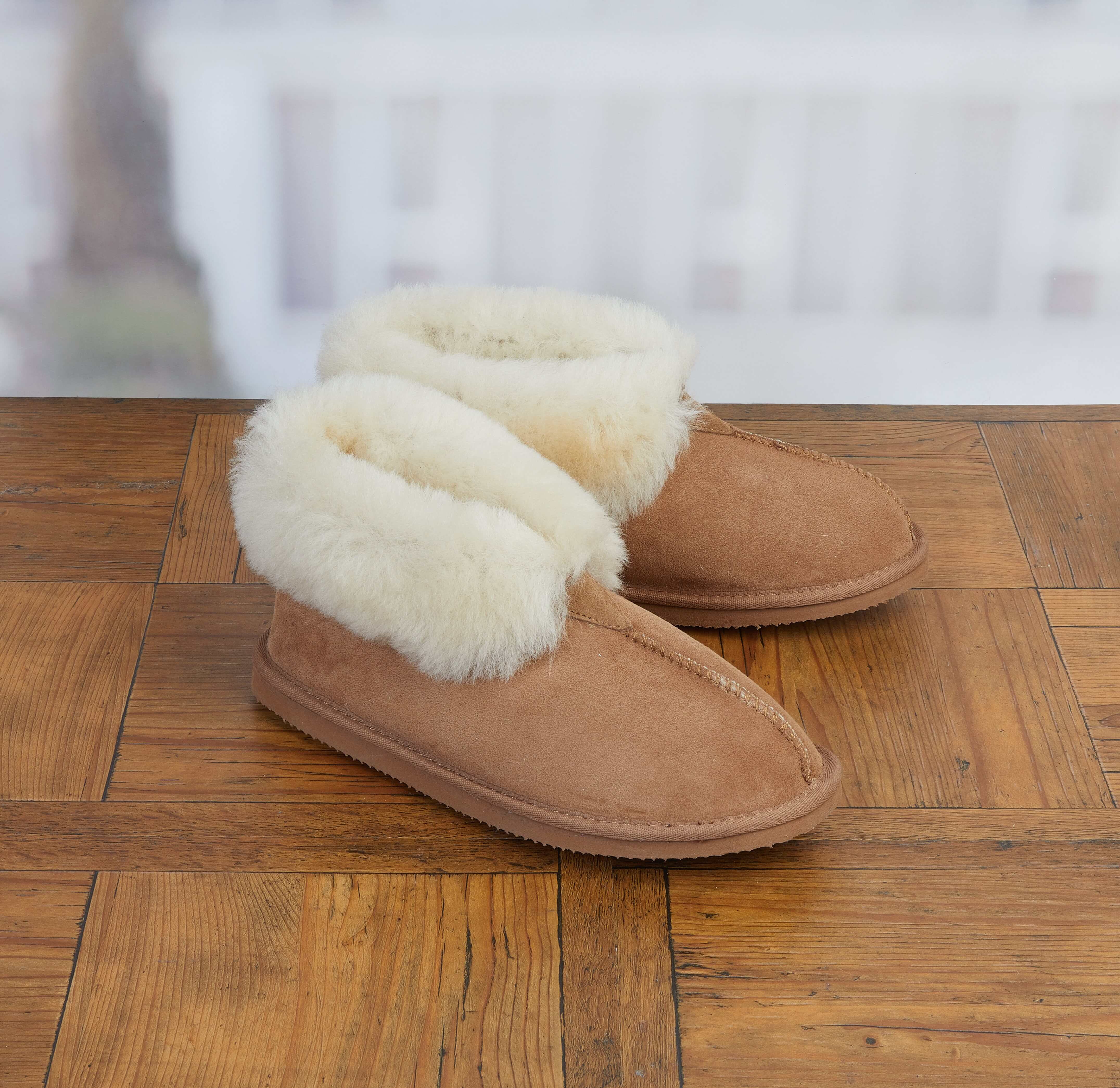 Shearling Moccasin Slippers