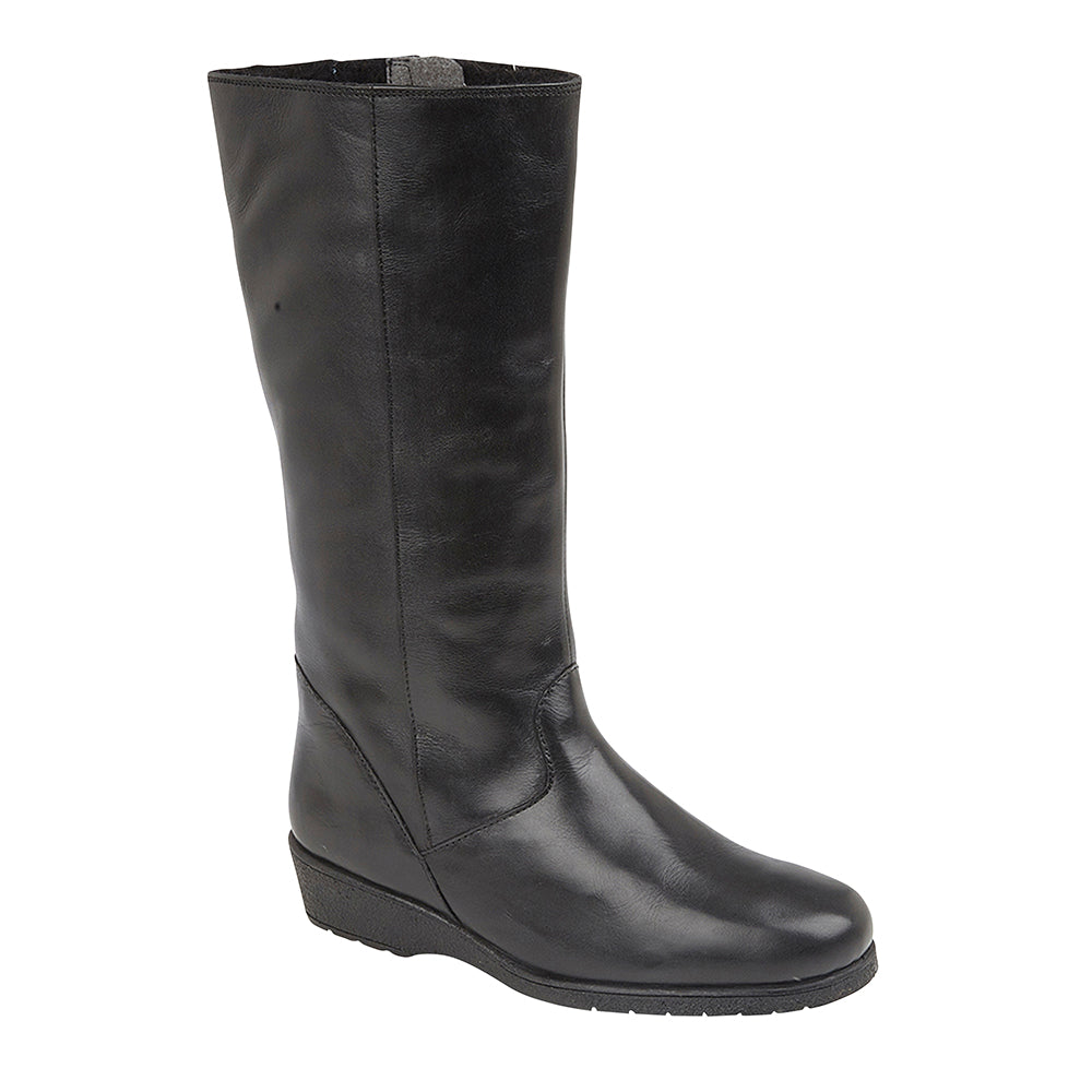 ladies black sheepskin boots