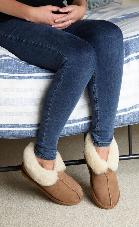 real sheepskin slippers