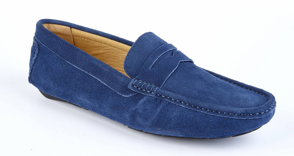 mens suede driving loafers