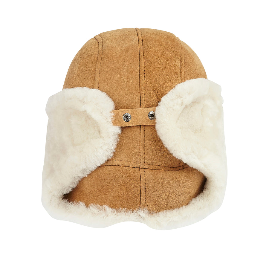 Mens Sheepskin Trapper Hat |100% Sheepskin | Draper of Glastonbury