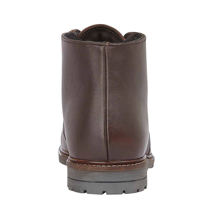 SOMERSET - Mens Leather Sheepskin Boots Brown