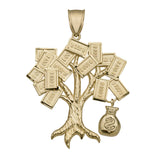 Picture of Money Bag Tree Pendant 10K Yellow Gold